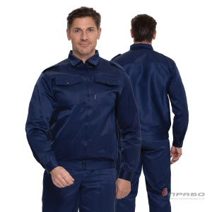 Костюм мужской «Альфа» синий (куртка и брюки) для охранников. Артикул: Охр102. Цена от 2 280 р. в г. Санкт-Петербург
