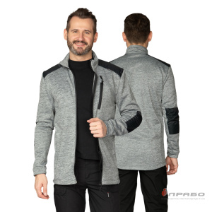 Куртка «Валма» трикотажная серый меланж/чёрный. Артикул: 10683. Цена от 2 870 р.