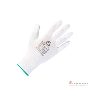 Перчатки нейлоновые с полиуретановым покрытием JP011w белые. Артикул: 10063. Цена от 100,00 р.