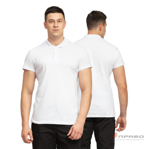 Рубашка «Поло» с коротким рукавом белая. Артикул: Трик1031. Цена от 1 090 р.