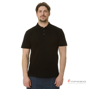 Рубашка «Поло» с коротким рукавом чёрная. Артикул: Трик1031. Цена от 1 090 р.