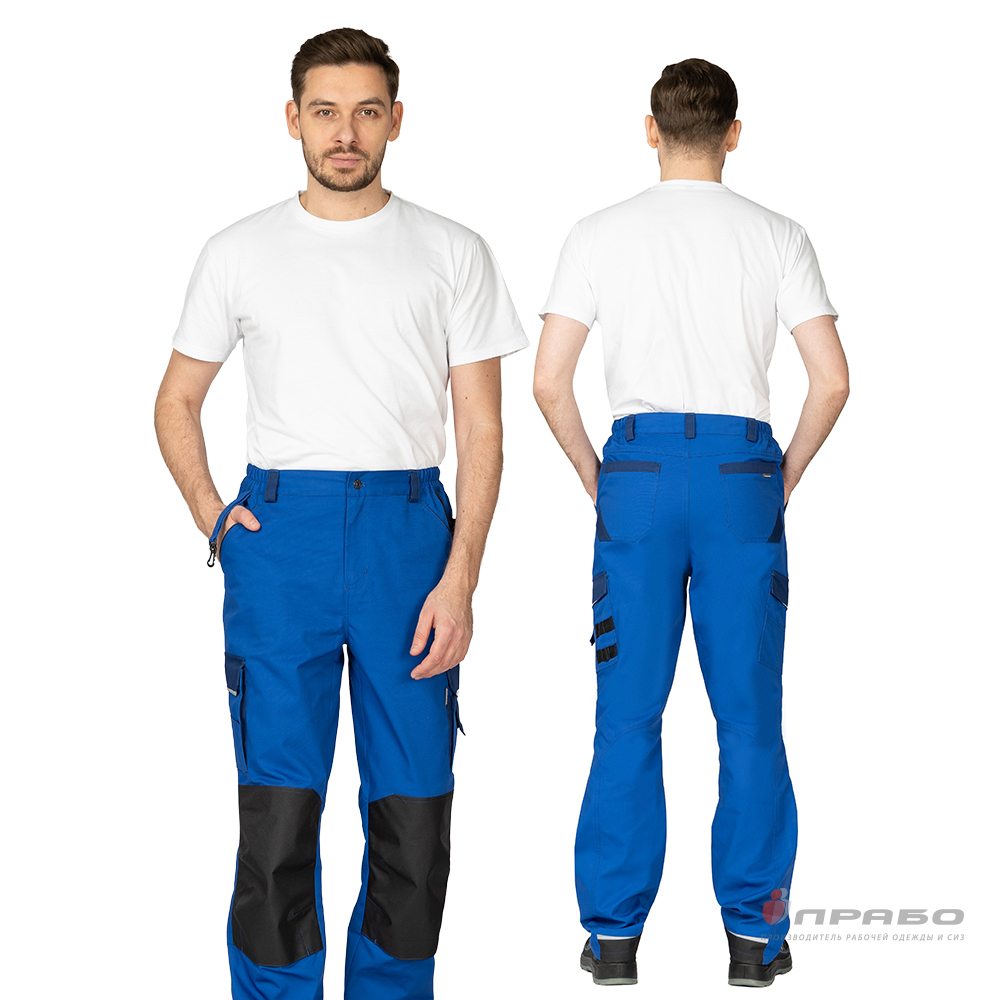 Брюки мужские «Сюрвейер Смарт» василёк/тёмно-синий. Артикул: 12939. Цена от 3 150,00 р. в г. Санкт-Петербург