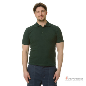 Рубашка «Поло» с коротким рукавом зелёная. Артикул: Трик1031. Цена от 1 090 р.