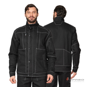 Костюм мужской «Викинг 2021» чёрный (куртка и брюки). Артикул: 09374. Цена от 8 690 р. в г. Санкт-Петербург
