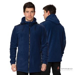 Куртка «Кеми» флисовая с капюшоном тёмно-синяя. Артикул: 10021. Цена от 3 100 р.