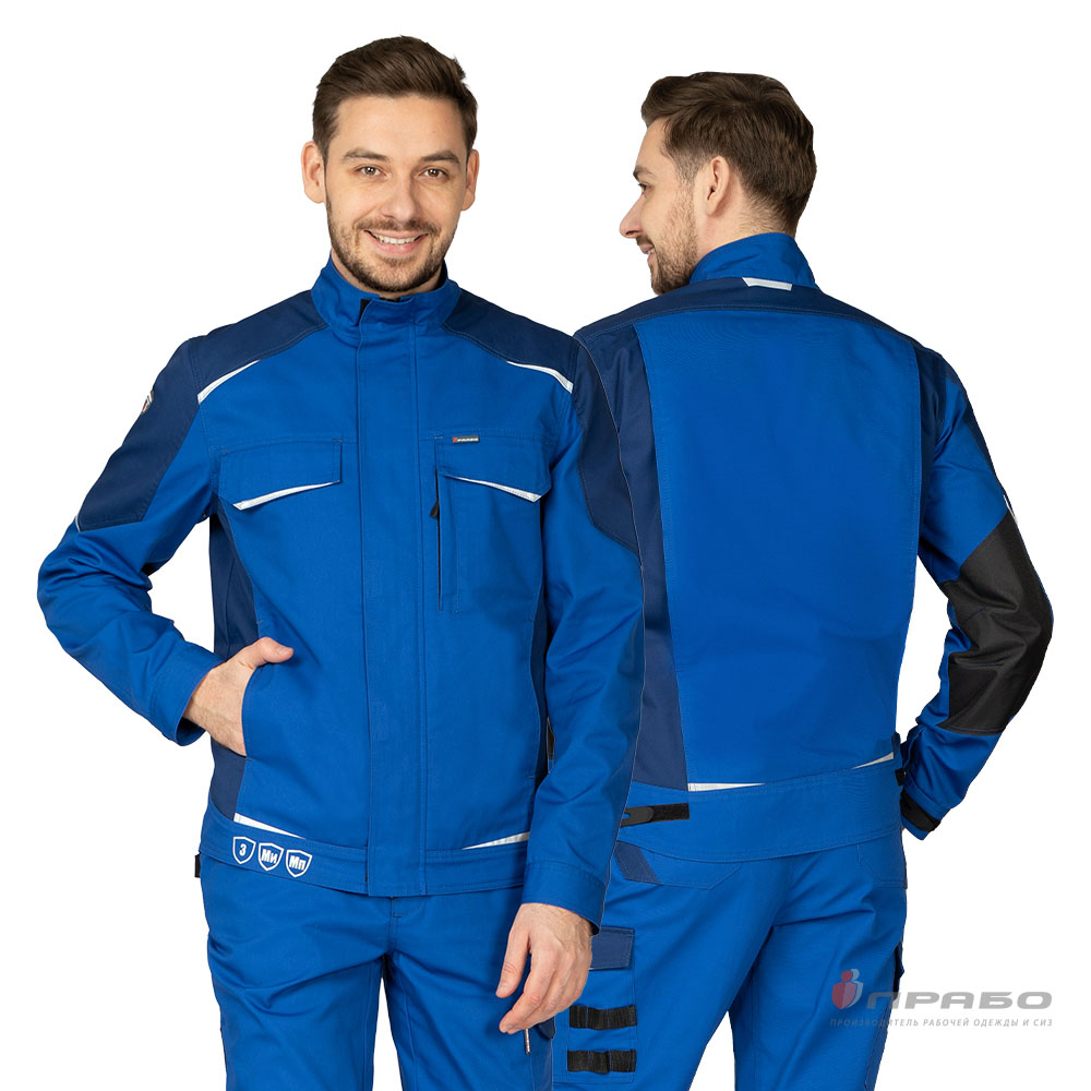 Куртка мужская летняя «Сюрвейер Смарт» василёк/тёмно-синий. Артикул: 12937. Цена от 4 360,00 р. в г. Санкт-Петербург