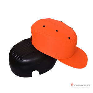 Каскетка-бейсболка защитная с вставкой из ударопрочного пластика оранжевая. Артикул: 9728. Цена от 485 р.