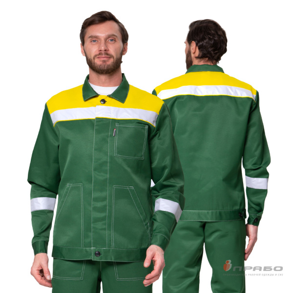 Костюм мужской «Пантеон 2 СОП» зелёный/жёлтый. Артикул: Кос119с. #REGION_MIN_PRICE# в г. Санкт-Петербург