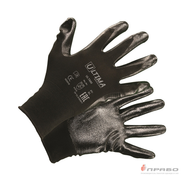 Перчатки нейлоновые с 1/2 нитриловым покрытием Ultima ULT880. Артикул: 11798. #REGION_MIN_PRICE#