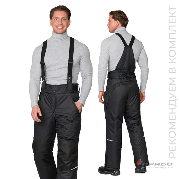 Брюки мужские утеплённые «Сюрвейер» чёрные. Артикул: 10935. #REGION_MIN_PRICE# в г. Санкт-Петербург