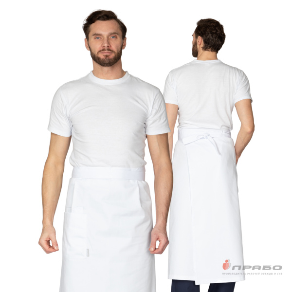 Передник поварской белый. Артикул: П004. #REGION_MIN_PRICE# в г. Санкт-Петербург