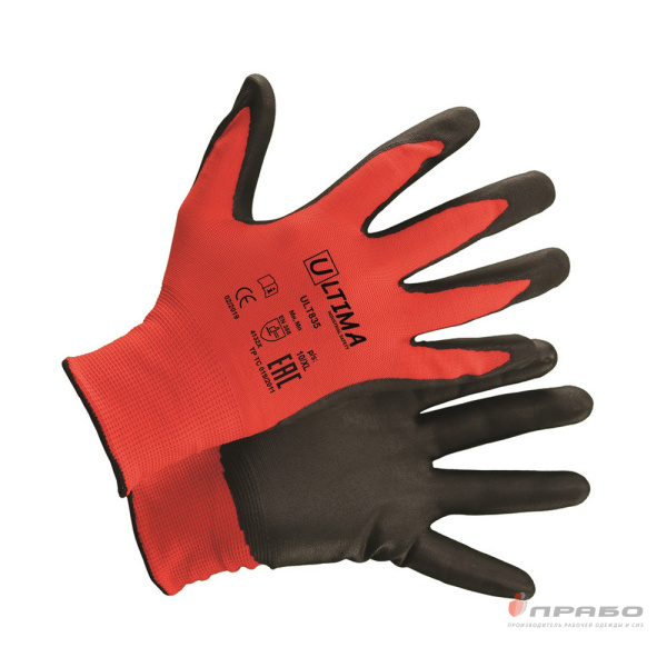 Перчатки нейлоновые с 1/2 вспененным нитриловым покрытием Ultima ULT835. Артикул: 11800. #REGION_MIN_PRICE#