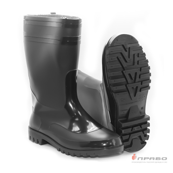 Сапоги мужские ПВХ «Sardonix 165-01» чёрные (30 см). Артикул: Пвх158. #REGION_MIN_PRICE# в г. Санкт-Петербург